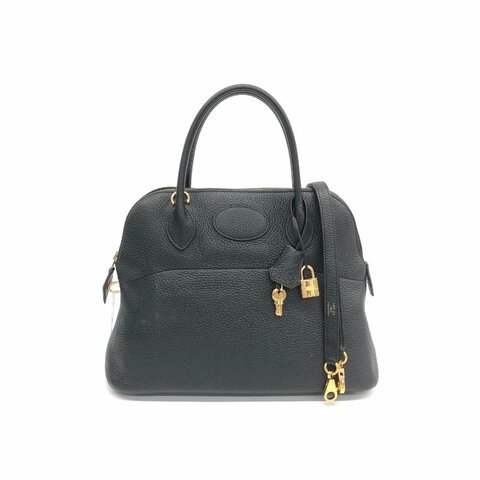 Hermès 黑金 bolide31 Z刻 肩背包