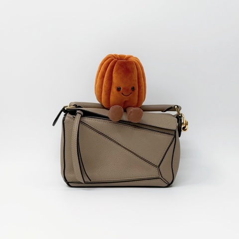 LOEWE Mini Puzzle 經典沙丘灰牛皮兩用包|✨Wisher惟奢名品✨