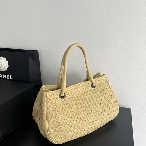 Bottega Veneta 葆蝶家 編織菜籃子手提包單肩包 小雞黃，成色好