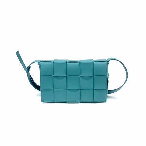 Bottega Veneta bv 藍色 cassette 十五格 肩背包
