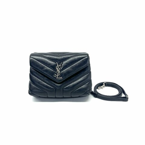 Saint Laurent YSL 黑銀 loulou toy肩背包