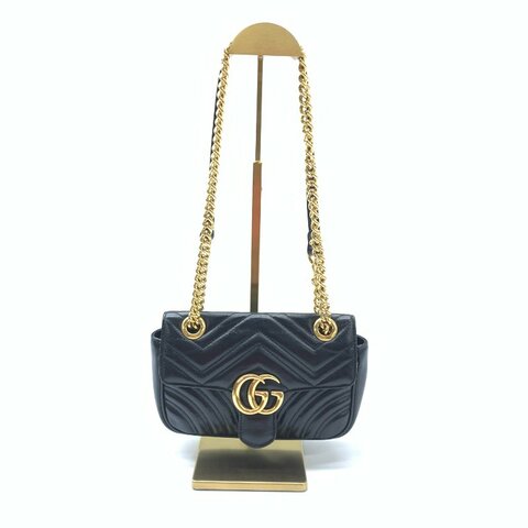 Gucci 黑色 marmont 22 肩背包