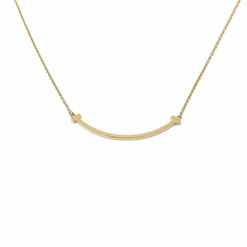 Tiffany & Co. 18k玫瑰金 小號 笑臉 項鏈