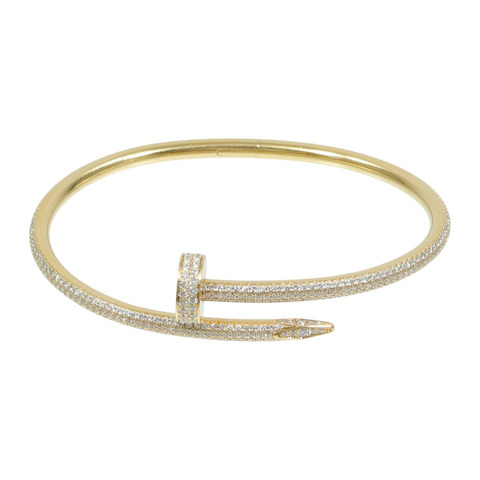 CARTIER 18K黃金Just Ankle Diamond Bracelet鑽石手鐲