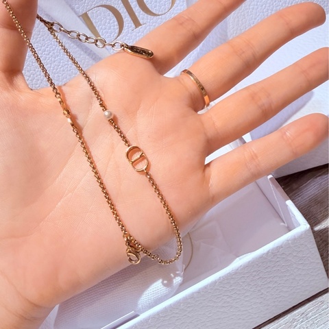 Dior 蝴蝶結雙層手鍊