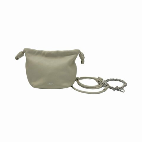 LOEWE 白色 福袋 flamenco purse 水桶 mini 肩背包