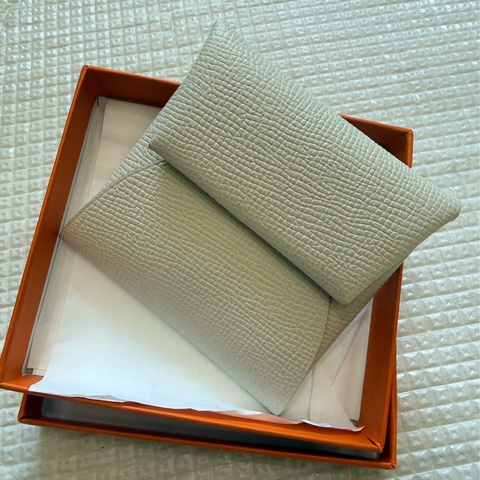 Hermès Bastia 零錢包（單層正方形信封摺疊設計）