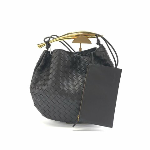 Bottega Veneta bv 咖啡色 沙丁魚 大號 肩背包