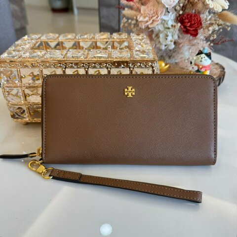 *SHIHNA名牌精品*Tory Burch Emerson 焦糖色 WOC斜背包