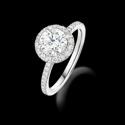 Harry Winston The One by圆形明亮式切工订婚钻戒