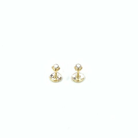 Cartier 18k黃金 amour 飛碟 13分鑽 中號 25年全套 耳釘