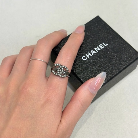 CHANEL 珍珠CC戒指 （52號）XC400