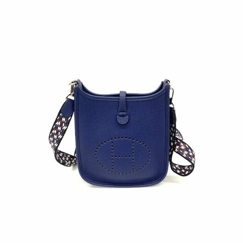 Hermès 電光藍 evelyne mini Y刻 肩背包