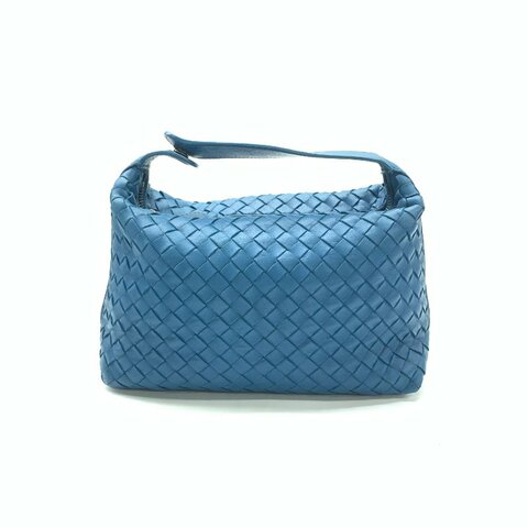 Bottega Veneta bv 藍色 編織 飯盒 手提包
