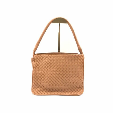 Bottega Veneta bv 奶茶色 編織 肩背包