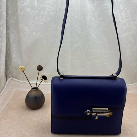 正品 愛馬仕 Hermès Verrou 手槍包限定拼色款