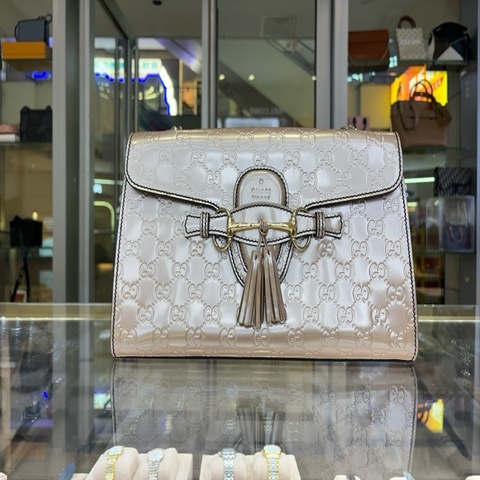 Gucci古馳Emily 鏈條包  無染色無破損成色超超新