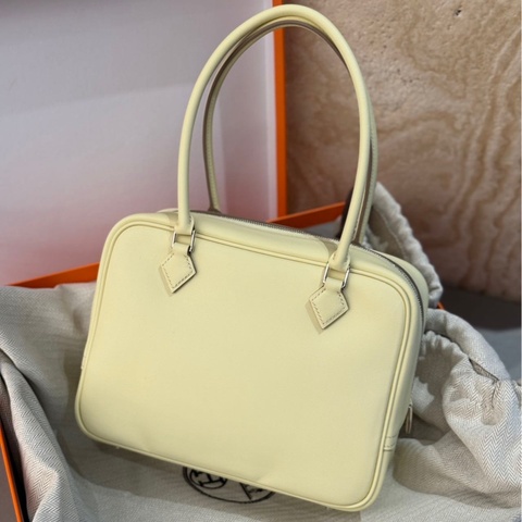 閒置新✨Hermes 愛馬仕 miniplume 手提包 I8米爾頓黃