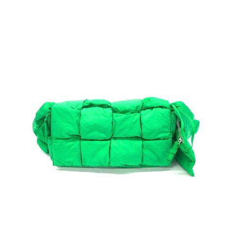 Bottega Veneta bv 綠色 cassette 八格 尼龍 肩背包