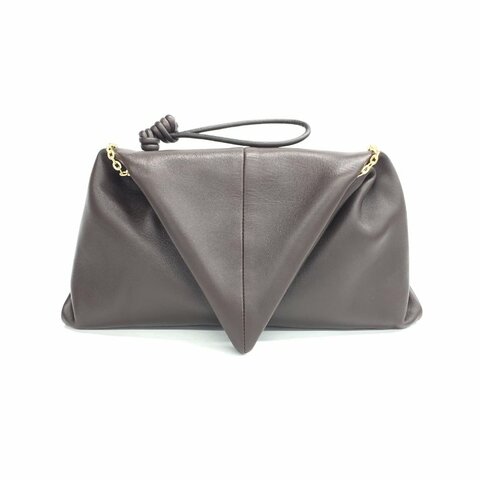 Bottega Veneta BV 巧克力色 手拿包 鏈條DIY後配