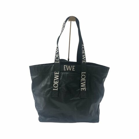 LOEWE 黑色 fold shopper tote 肩背包