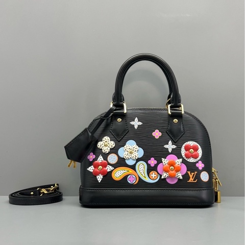 LV路易威登 alma bb花朵貝殼包水波紋尺寸24*18*11cm