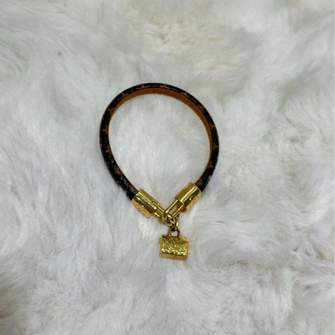 Louis Vuitton/路易威登LV 經典老花皮手環 手鍊