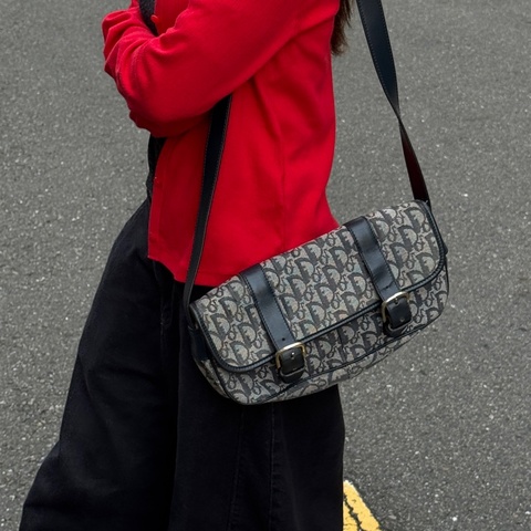 DIOR Trotter 迪奧 經典馬鞍包 肩背腋下包