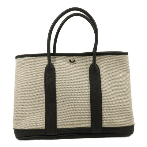 HERMES 帆布Garden Party TPM手挽袋Noir