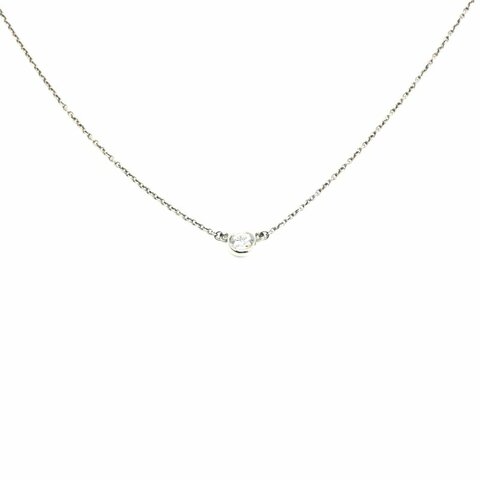 Tiffany & Co. 鉑金 Elsa 21分鑽 項鏈