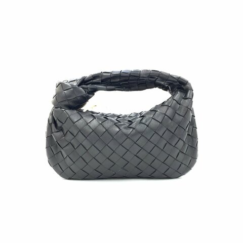 Bottega Veneta BV 黑色 Jodie 編織 手提包