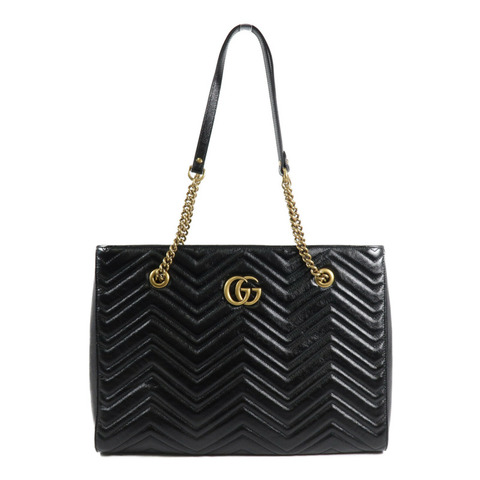 GUCCI 牛皮皮革GG Marmont Chain Tote肩背袋/手挽袋