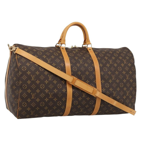 路易威登 Monogram Keepall Bandouliere 60 波士頓包 M41412 LV Auth 203294V