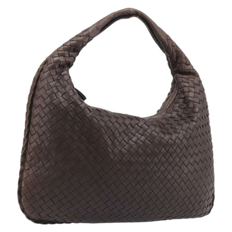 Bottega Veneta INTRECCIATO 流浪漢單肩包皮革棕色 115653 正品 207297V