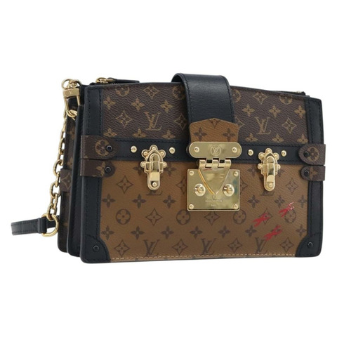 路易威登 Monogram Reverse Trunk 手拿包/肩背包 M43596 正品 209626SAM