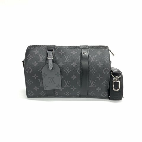 Louis Vuitton LV 黑色 黑武士 keepall 27 肩背包