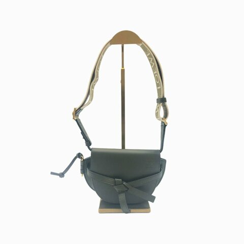 LOEWE 灰色 gate dual 馬鞍 小號 肩背包