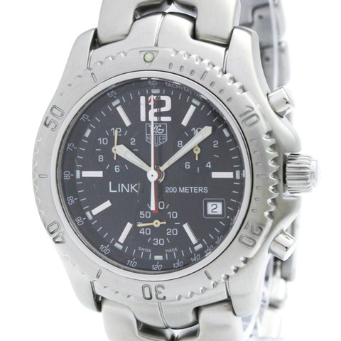 TAG HEUER 豪雅 Link Chronograph Jason Bourne 精鋼腕錶 CT1111 拋光