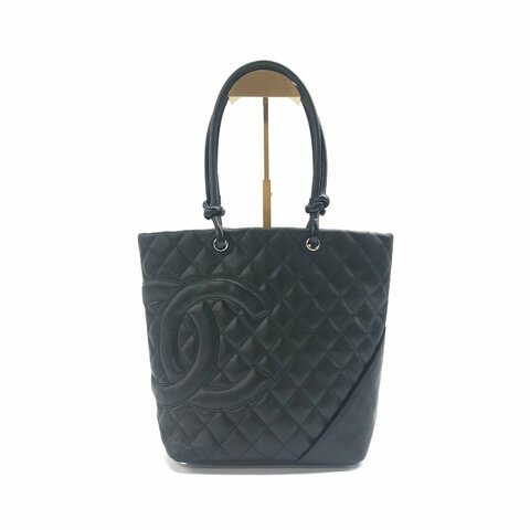 Chanel 黑色 康鵬 菜籃子 so black 手提包