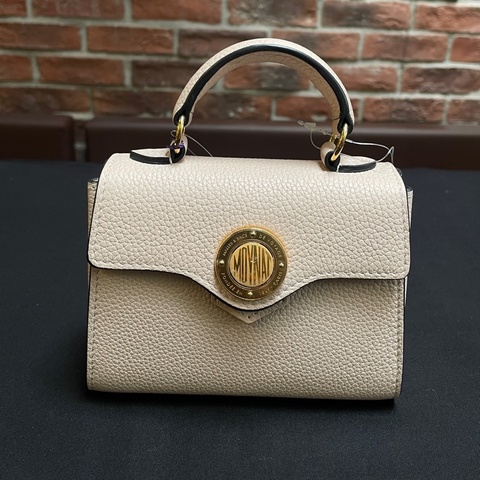 99新 MOYNAT 莫奈-gabrille蜜粉白mini款小手提包