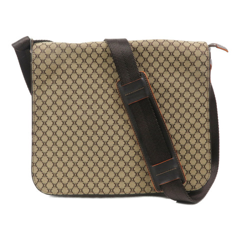 CELINE 帆布Vintage Messenger Flap Bag肩背袋