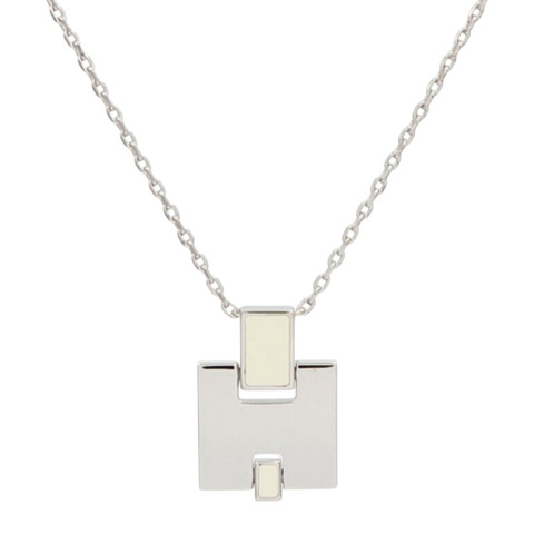 HERMES 金屬/琺瑯Eileen Pendant Necklace項鍊