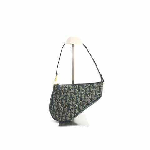 Dior 藍色 馬鞍 肩背包