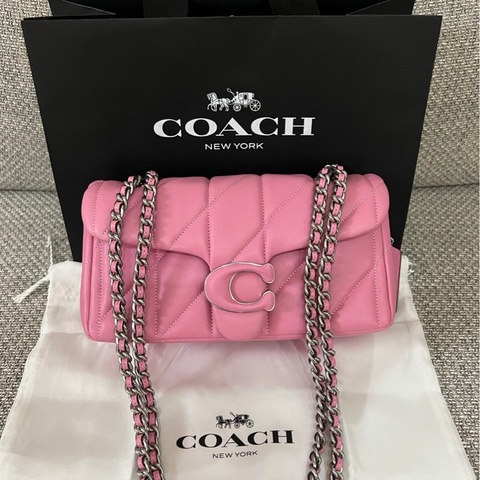 Coach 粉色Tabby 20