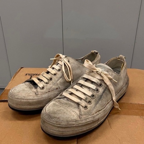 Ann Demeulemeester 麂皮做旧低帮板鞋｜38码