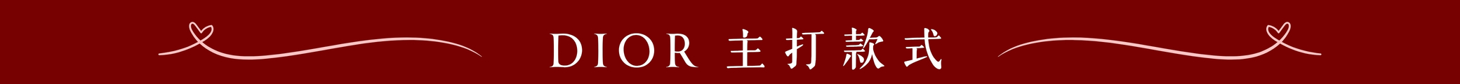 Dior 主打款式